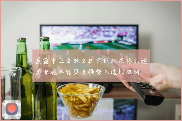 夏窗中卫分级分析巴斯托尼格瓦迪奥尔施洛特贝克强势入选T1级别